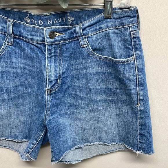 Old Navy Denim Jean Shorts Frayed Hem 10 - Picture 3 of 15
